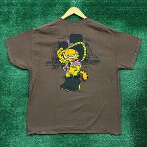 Nickelodeon Cowboy Garfield T-Shirt Size Extra Large